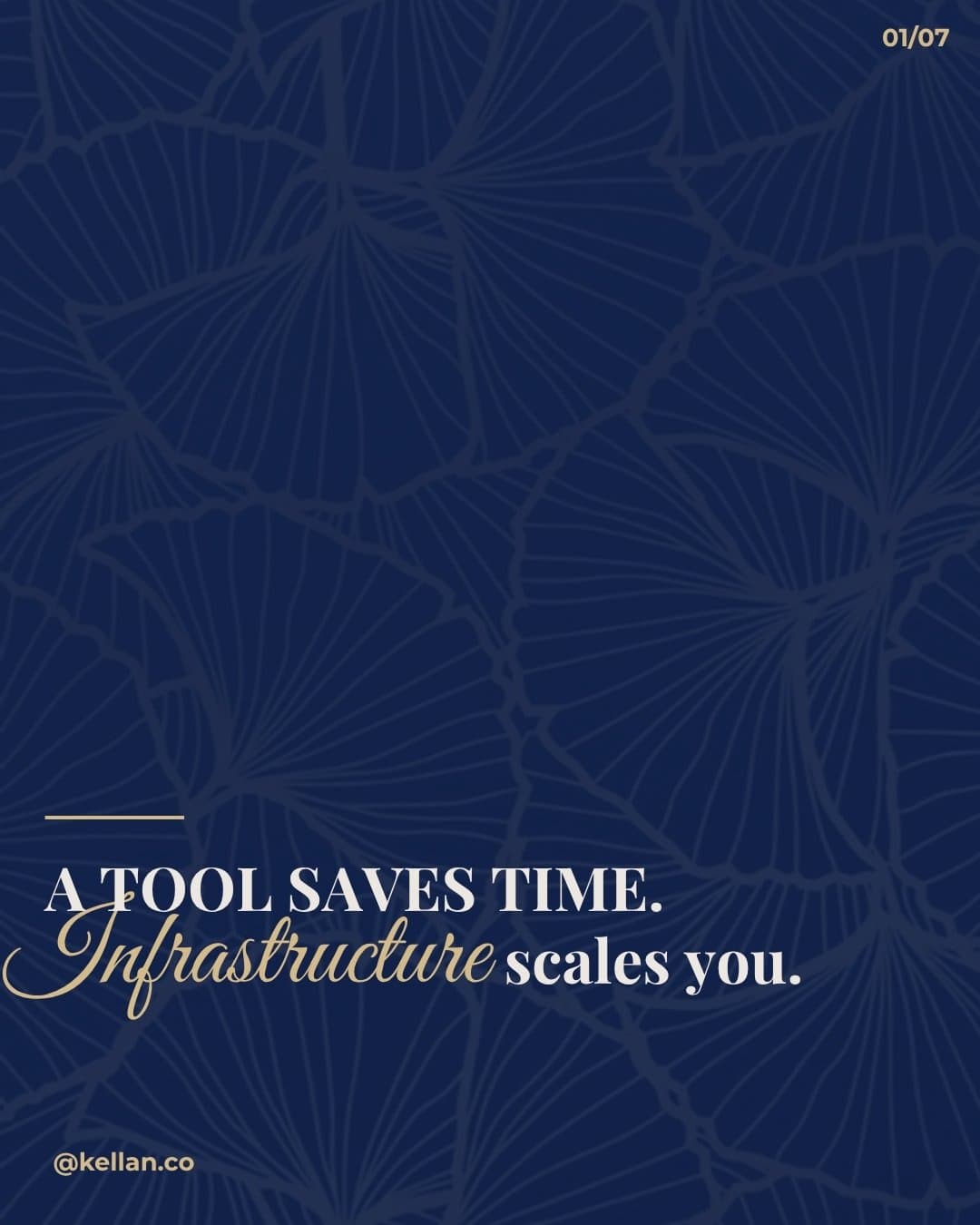 Infrastructure scales you. — carousel cover