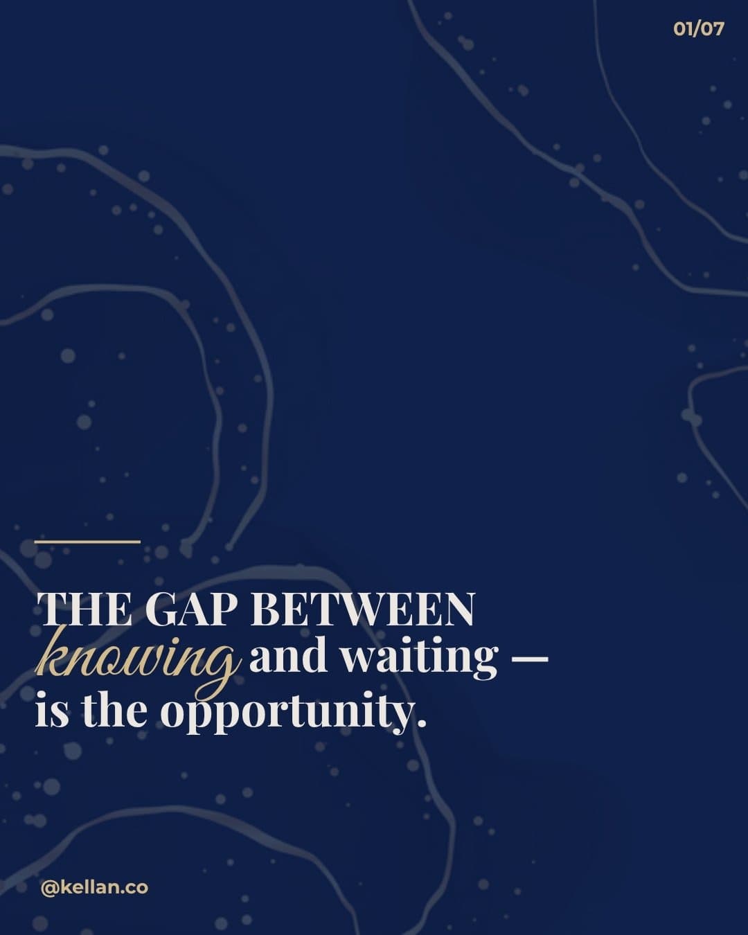 Knowing versus waiting. — carousel cover